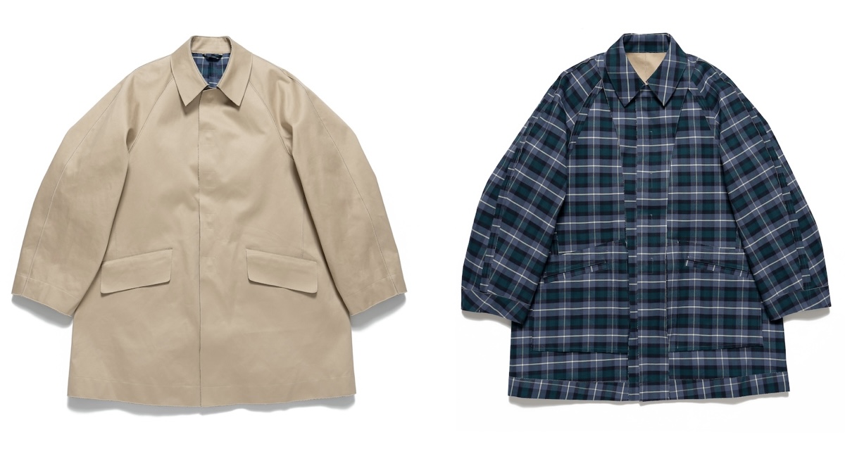 グラフペーパー × ヨークの、チェック使いが技アリな、両A面アウター