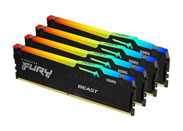 Kingston FURY Beast - DDR5 - kit - 128 GB: 4 x 32 GB - DIMM 288