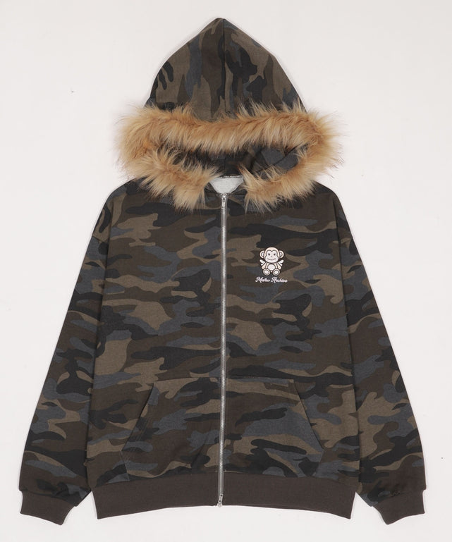 MAFAVARCHIVE ファーフードジップパーカー – WEGO ONLINE STORE