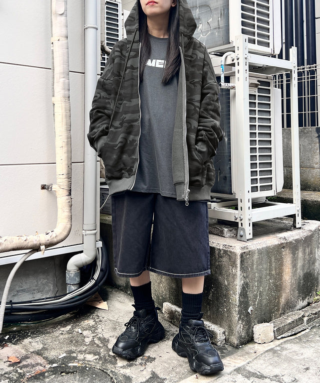 neith. tokyo 迷彩柄 フード付きパーカー ダブルジップ 完売品 neith