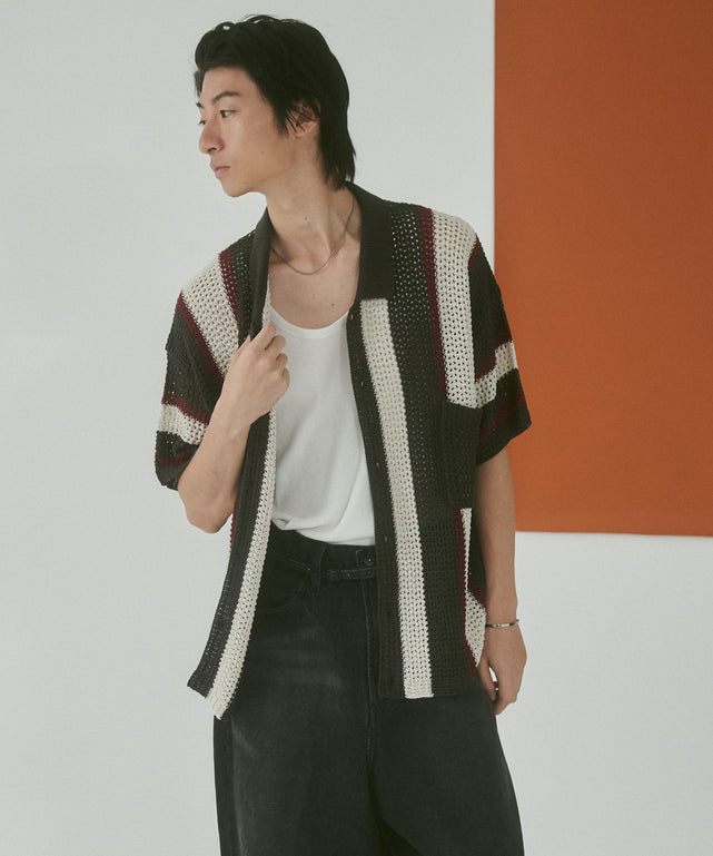 メッシュストライプニットカーディガン（SS） – WEGO ONLINE STORE