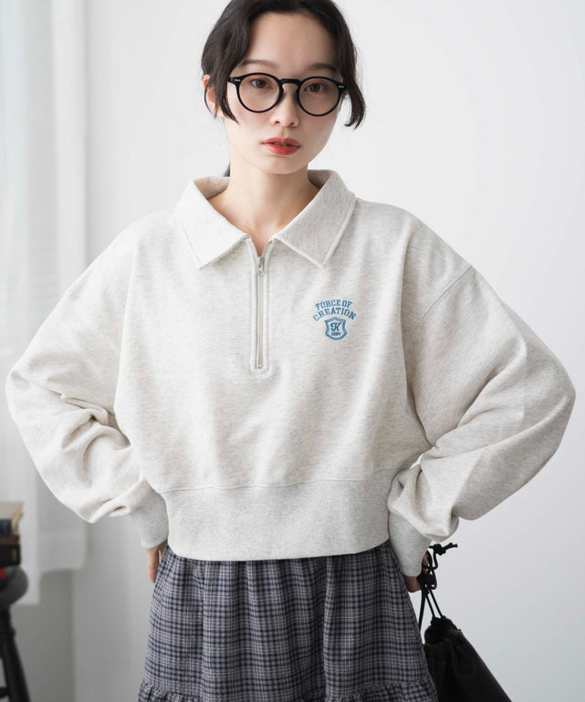 ハーフZIP襟付きショートスウェット｜WEGO（ウィゴー） – WEGO ONLINE