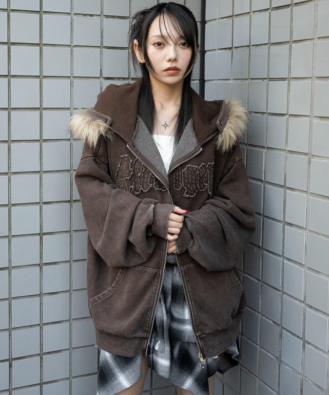 ファーフードBIGZIPパーカー｜WEGO（ウィゴー） – WEGO ONLINE STORE