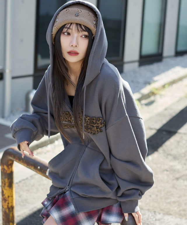 レオパードワッペンダブルZIPパーカー｜WEGO（ウィゴー） – WEGO