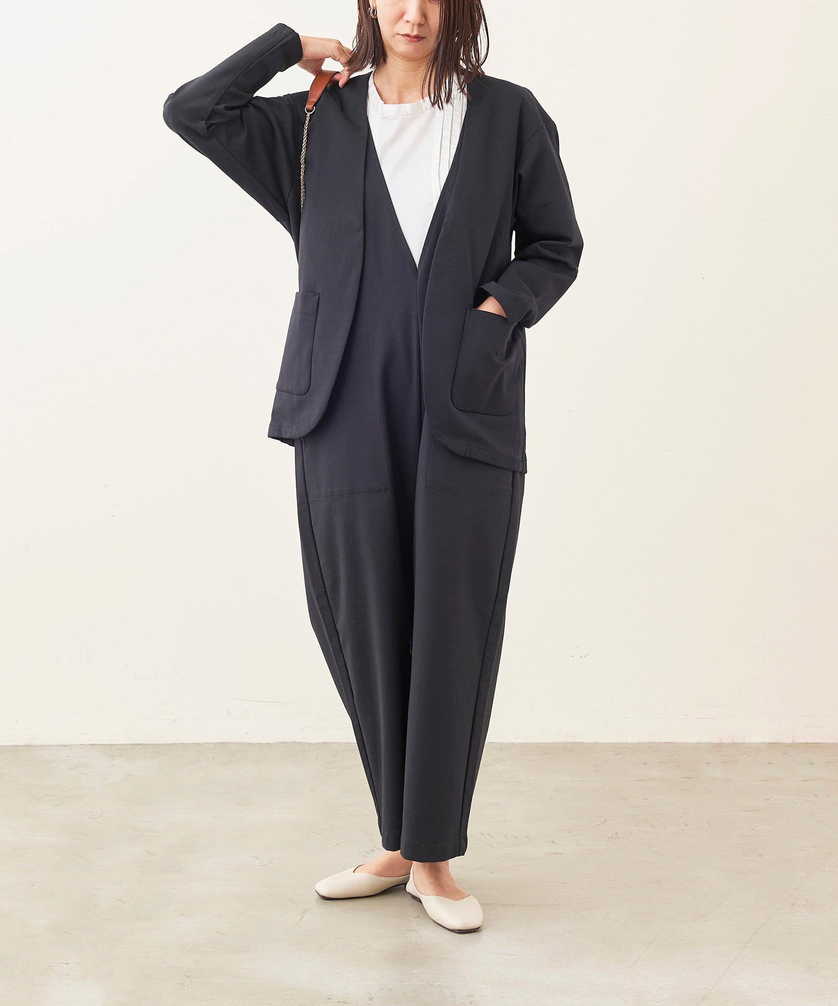 WWO きれいめポンチのビッグノーカラージャケット(ユニセックス