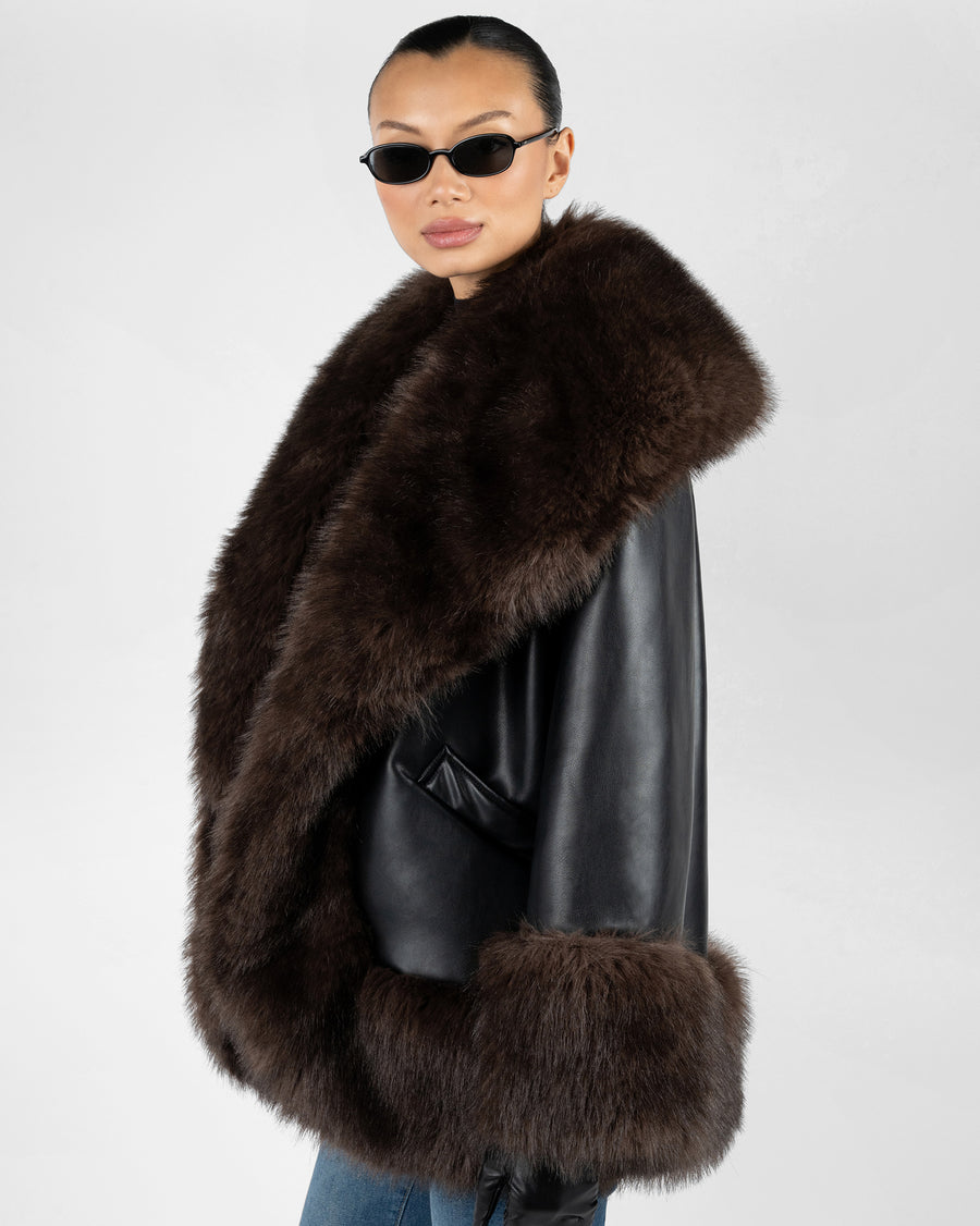 Cocoon Fur Jacket – WeWoreWhat