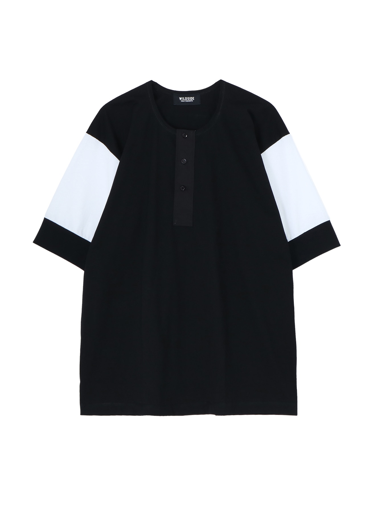 WILDSIDE×Lee Kung Man BLACK 3 BUTTONS SHIRT(2XL（fits like M