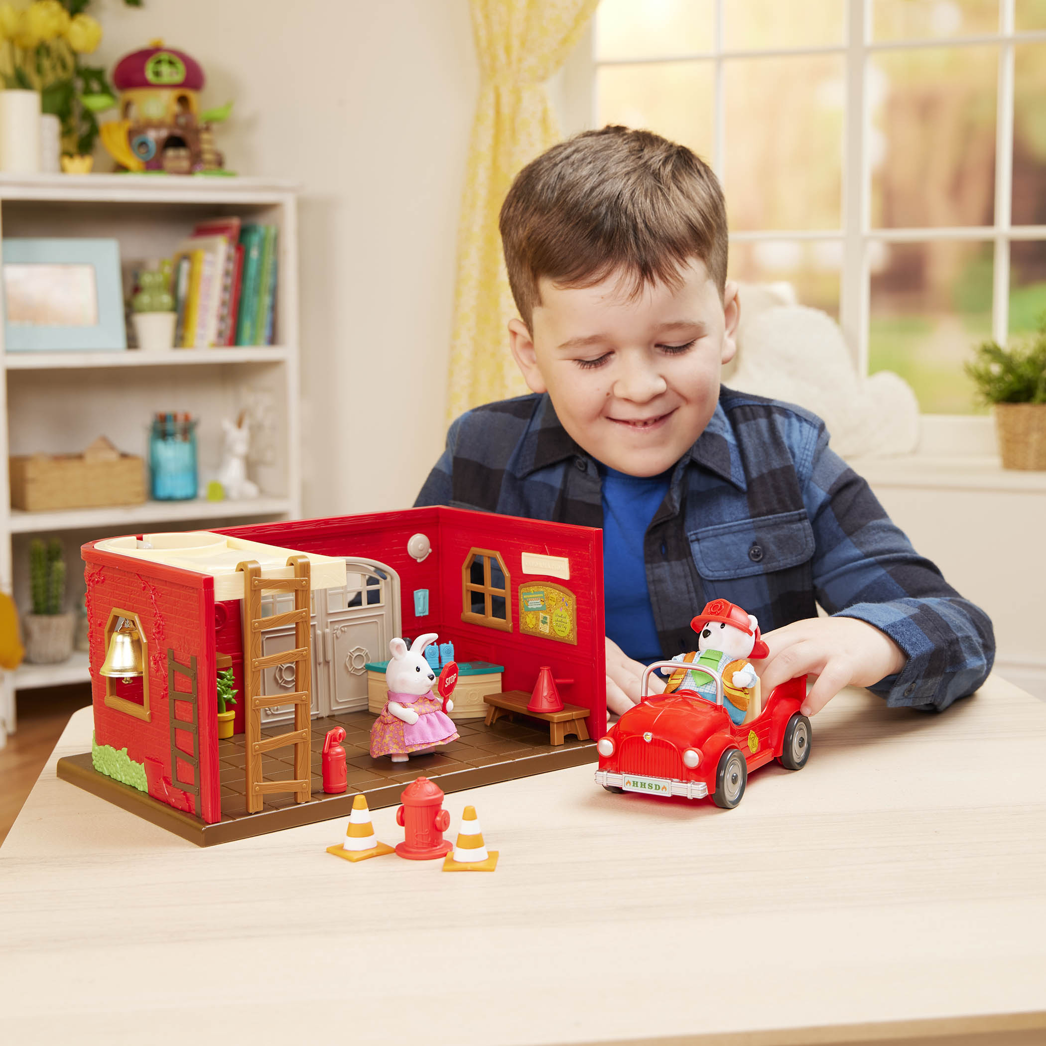 Honeysuckle Safety Department | Toy Playset | Li'l Woodzeez