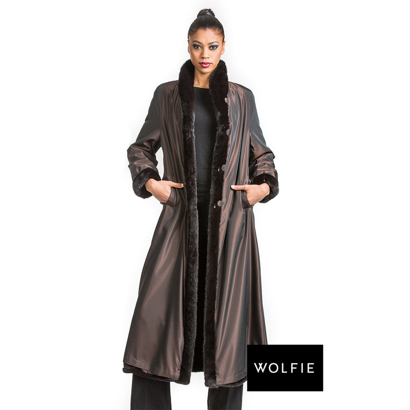 ZOLA Reversible sheared mink fur coat – Wolfie Premium Outerwear