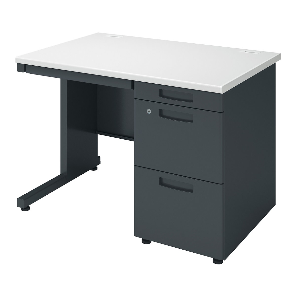 INVENT インベント／片袖机／W1000×D700／天板ラスティックミディアム