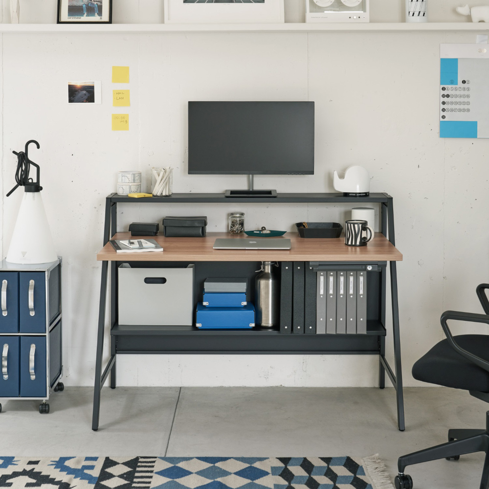 INVENT-SH インベントシェルフデスク／W1200×H900／引き出しあり／天板