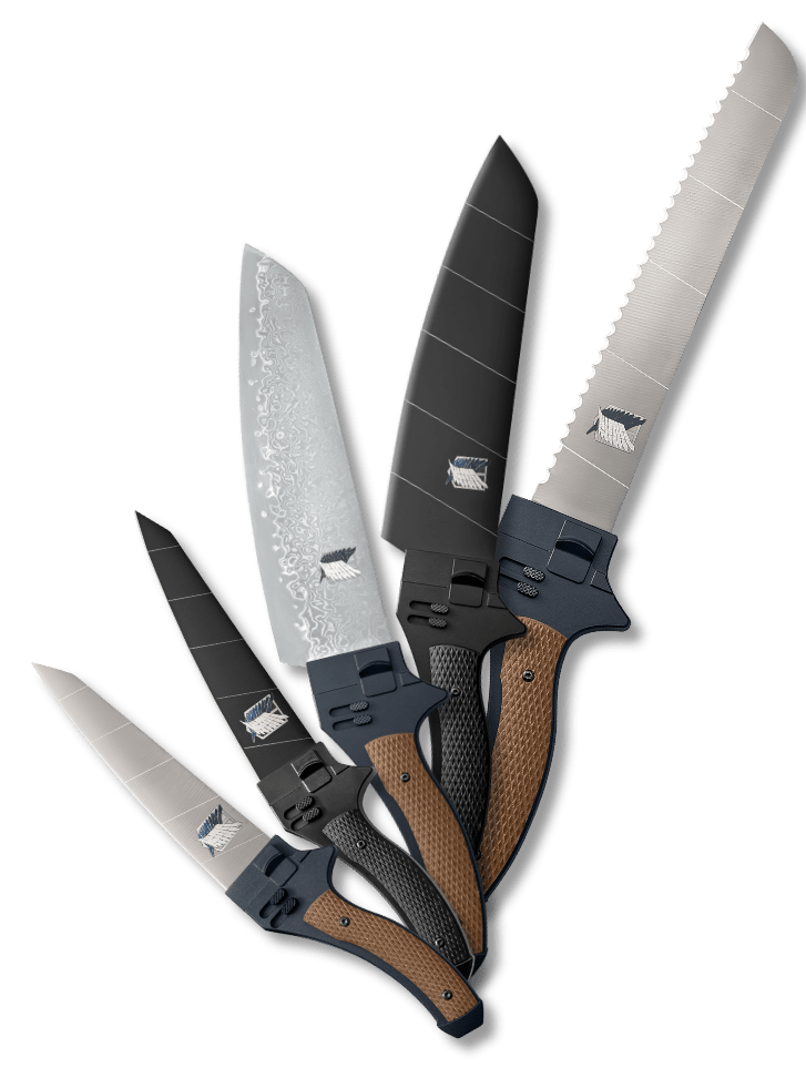 進撃の巨人×関市の包丁 超硬質ブレードイメージ包丁第2弾