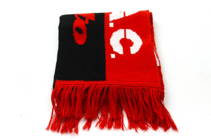 ロット マフラー ACミラン スポーツ ブランド メンズ ブラック/レッド