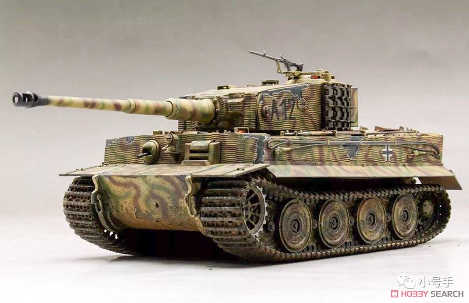 戦車模型完成品 1/35 ティーガー1後期型ヴィネット作品 全塗装済み完成