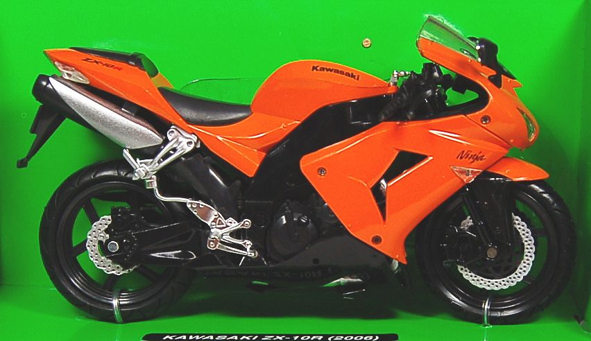 カワサキ ZX-10R ニンジャ 2006 (オレンジ) (ミニカー) - ホビーサーチ