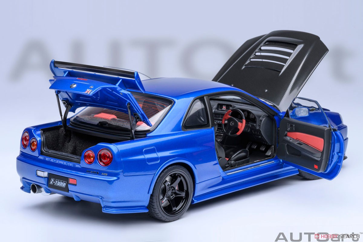 Nismo R34 GT-R Z-tune (Bayside Blue / Carbon Black Bonnet