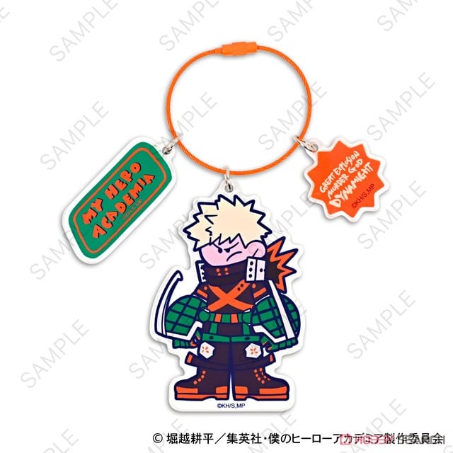 ヒロアカ 爆豪勝己 緑谷出久 水沢石鹸 コラボ アクリルキーホルダー