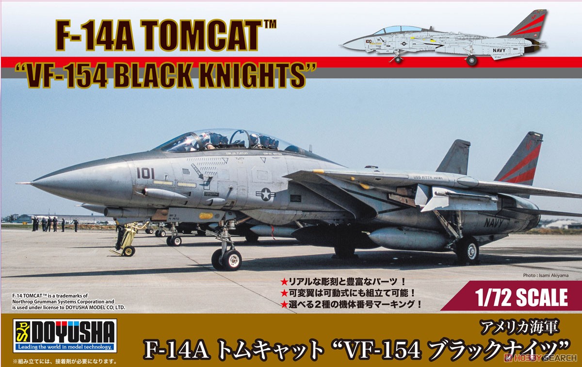 アメリカ海軍 F-14A トムキャット`VF-154 ブラックナイツ` (プラモデル