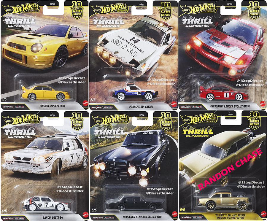 HOT WHEELS 2026 CAR CULTURE THRILL CLIMBERS SEALED CASE OF 10
