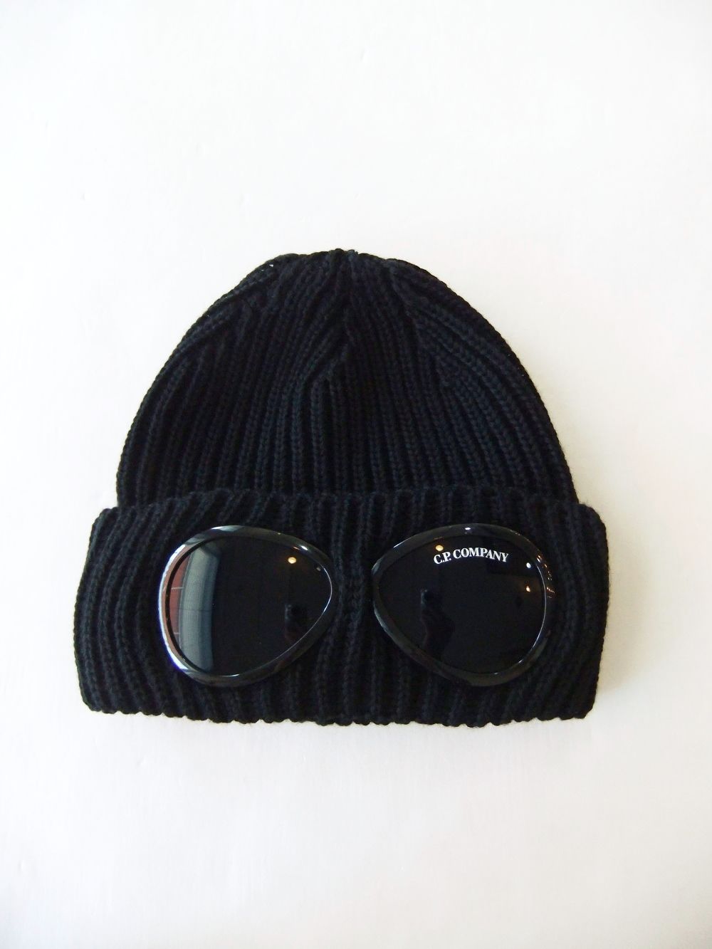 C.P. COMPANY - KNIT CAP IN EF WOOL GOGGLE BEANIE ゴーグル ニット帽