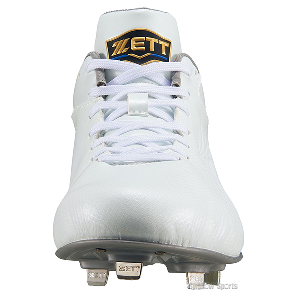 野球 ゼット スパイク 金具 白 ワイド ネオステイタス 高校野球対応 白