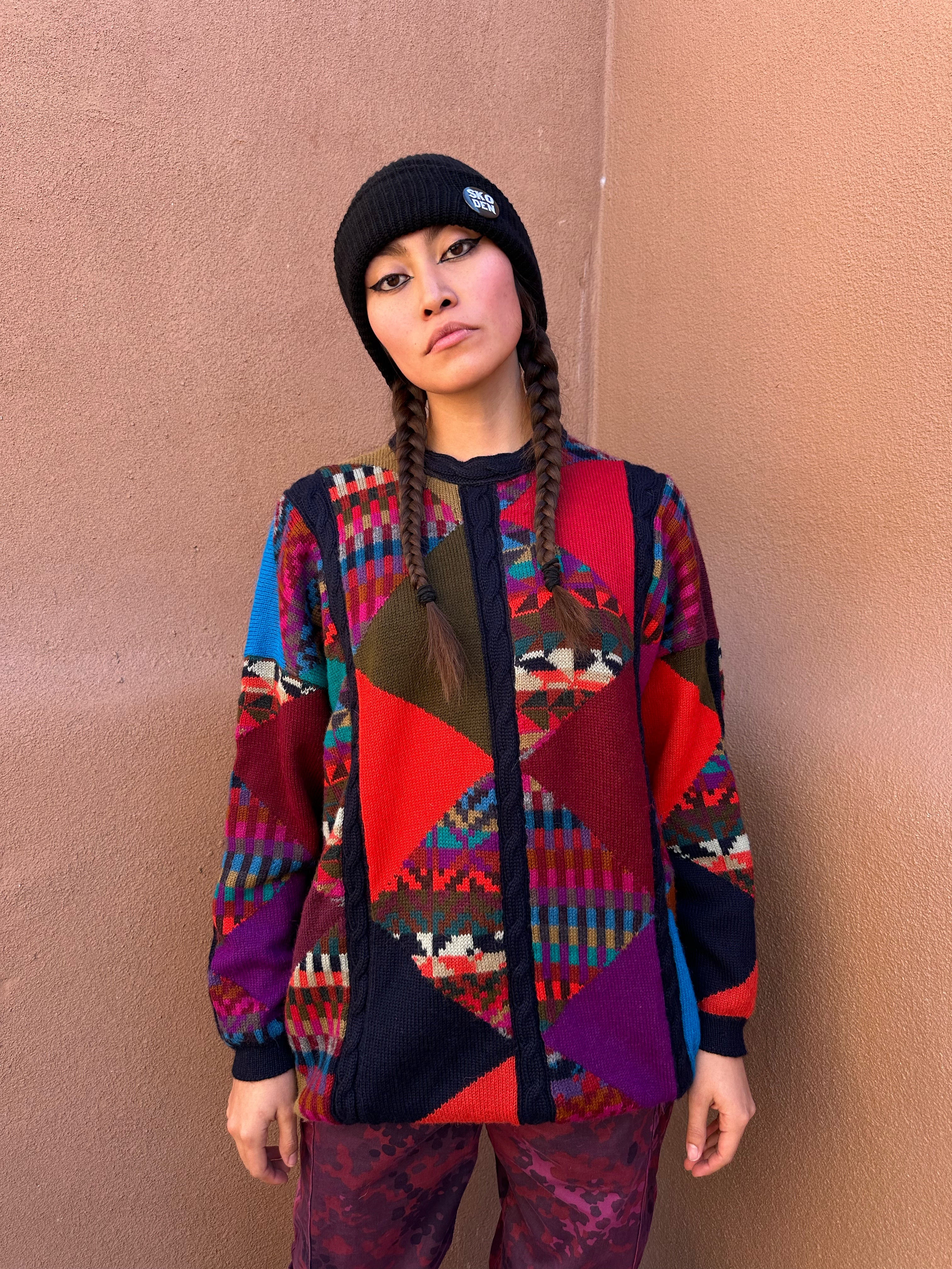 Vintage Alpaca Geo Sweater – 4KINSHIP