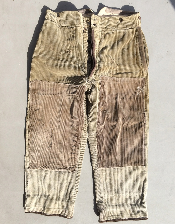 Vintage / 40's France / Heavy Corduroy pants
