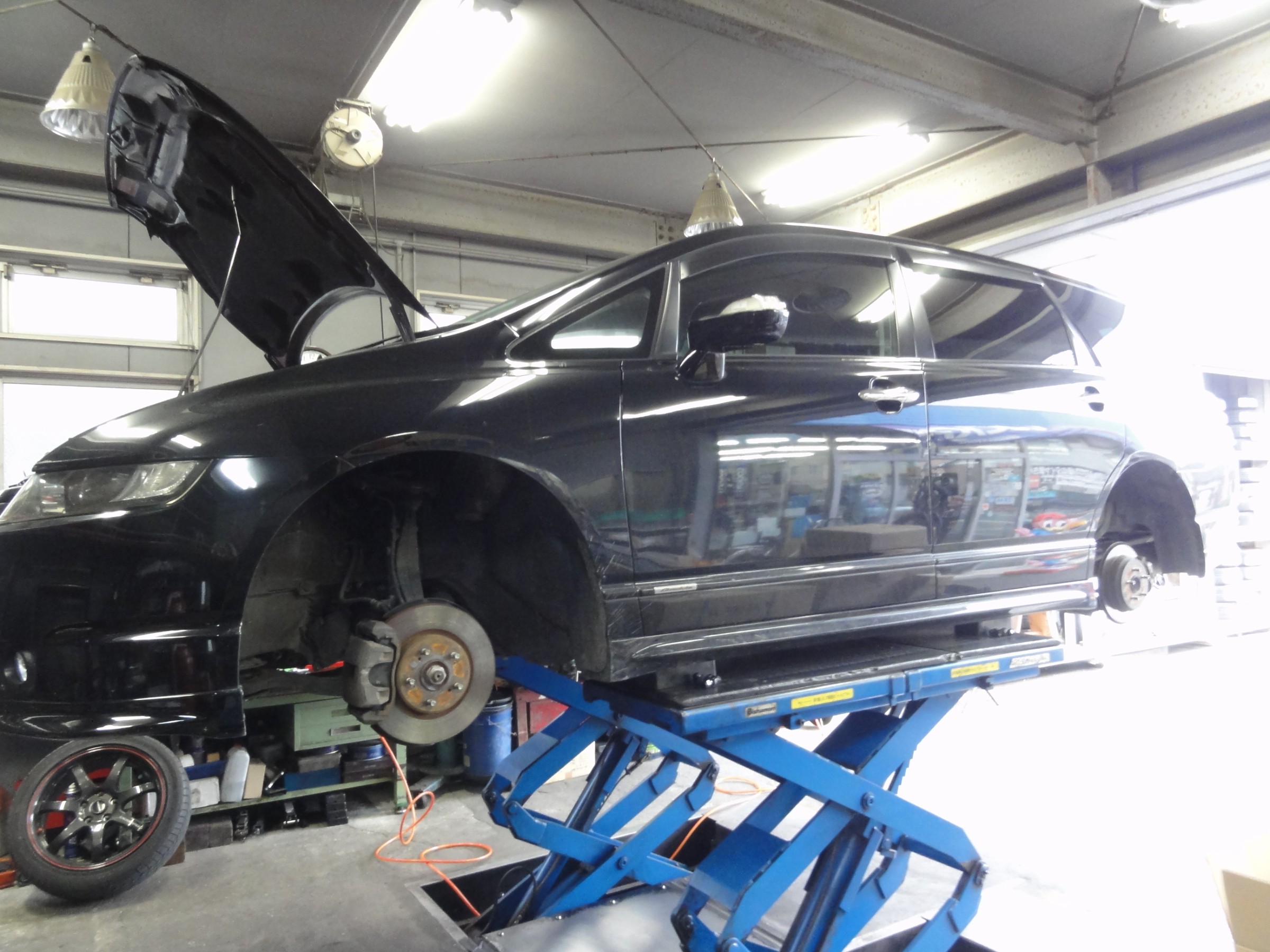 オデッセイ（RB1）テイン製車高調「FLEX-Z」（持込み）装着