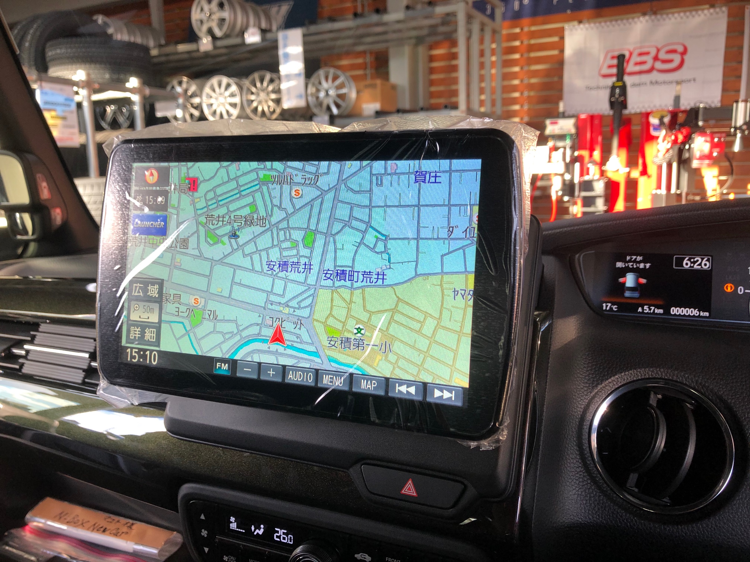 Panasonic Strada CN-F1D9D × 新車 HONDA N-BOX CUSTUM（JF3）カーナビ