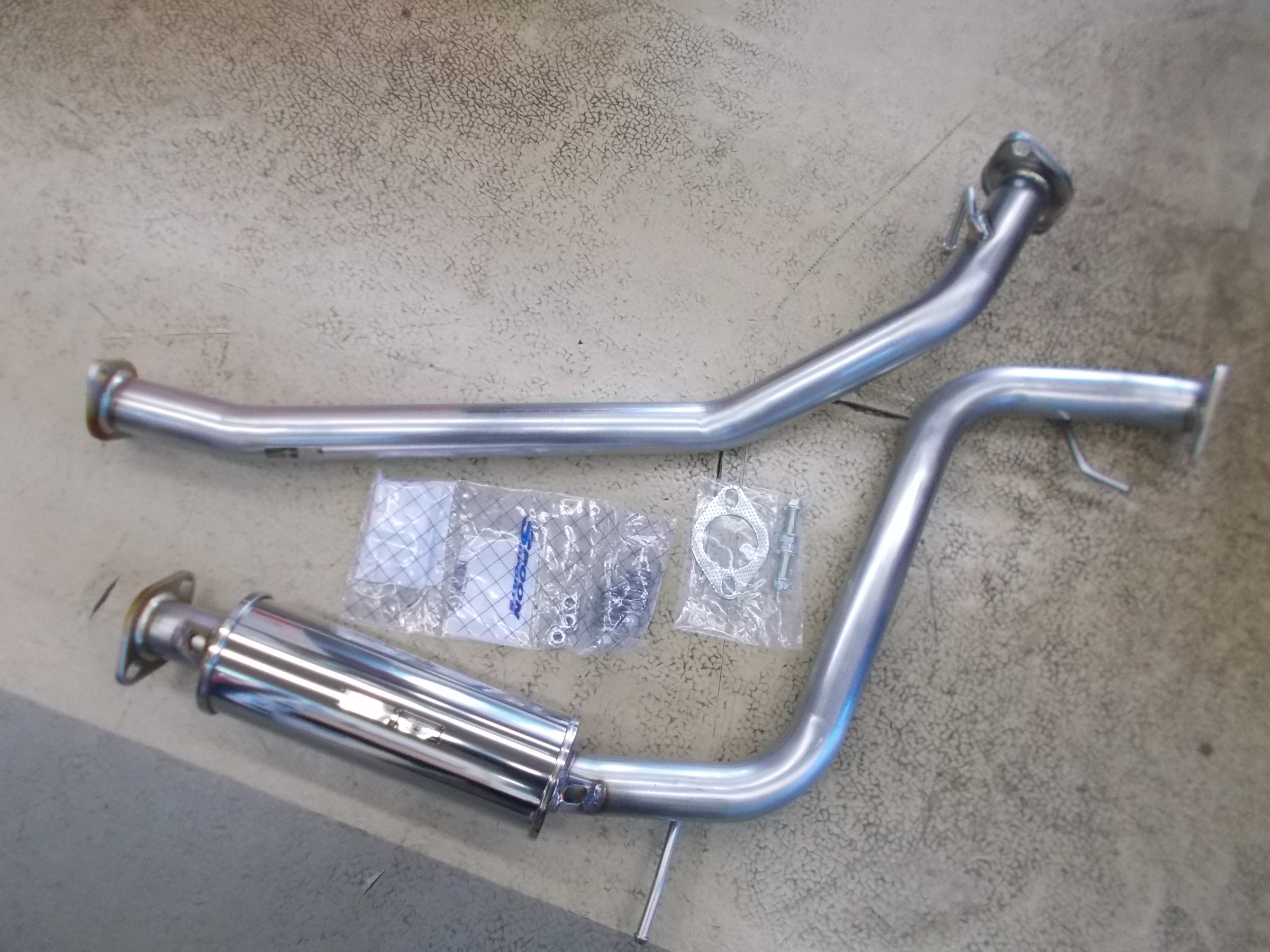 フィットRS スプーン製中間エキゾーストパイプ「PIPE-B」装着