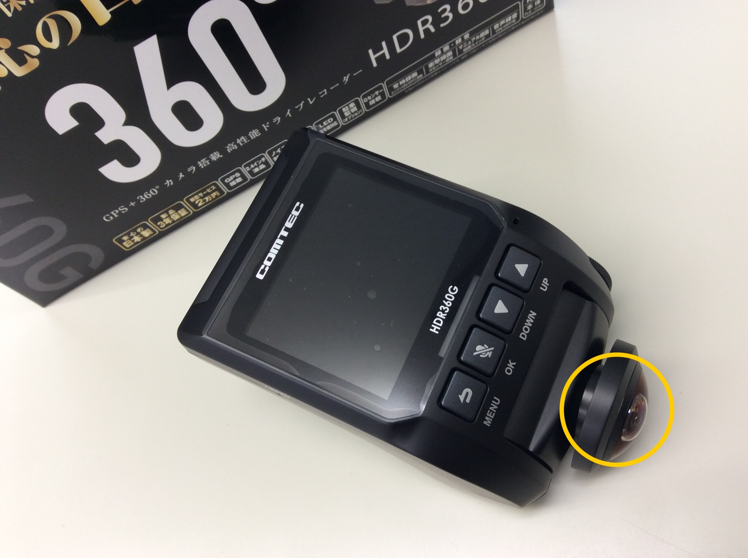 コムテック 『 HDR360G 』 360° のドライブレコーダー ！ | AV