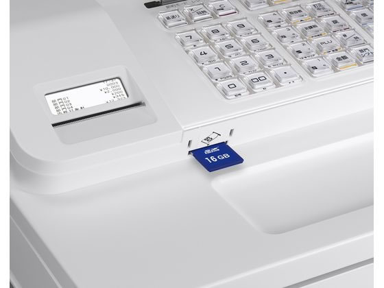 カシオ CASIO SR-S200-EX-WE レジスター ホワイト 美品 ロール5巻付 SR