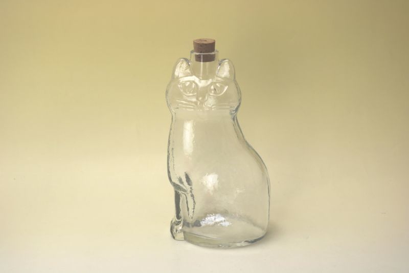 Royal Krona Lisa Larson Katt decanter/クリスタル デカンタ 猫の
