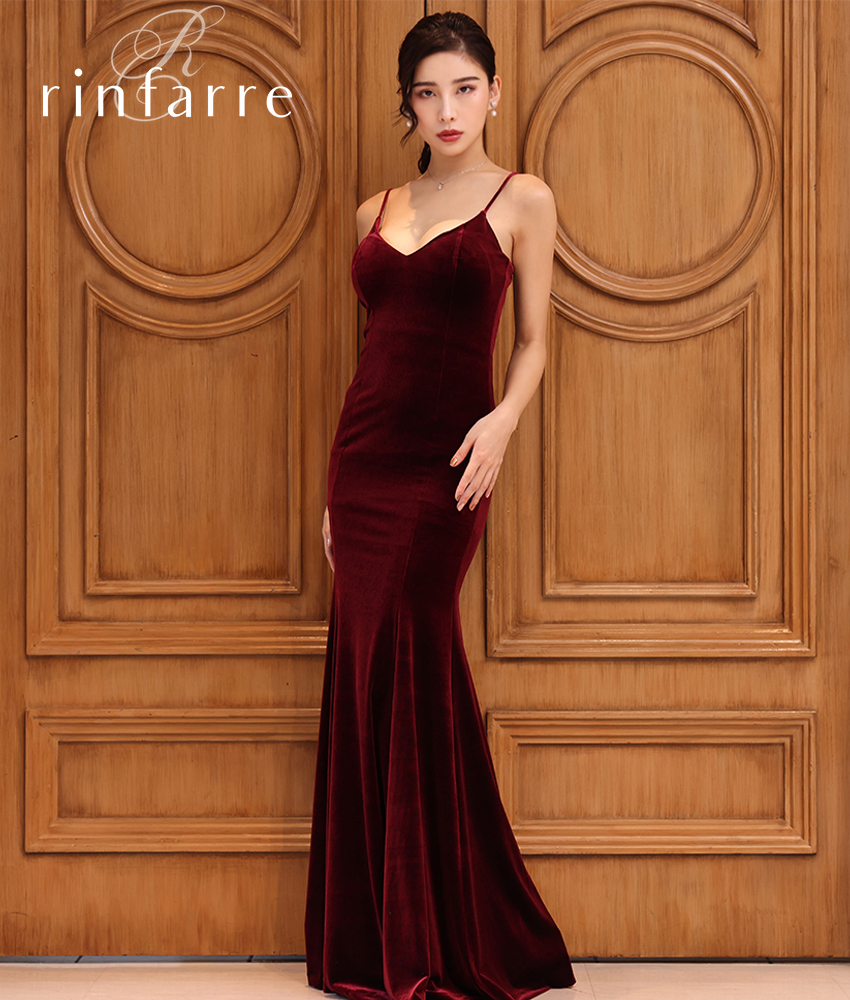 ベルベットキャミソールロングドレス/山崎みどり - カラードレス