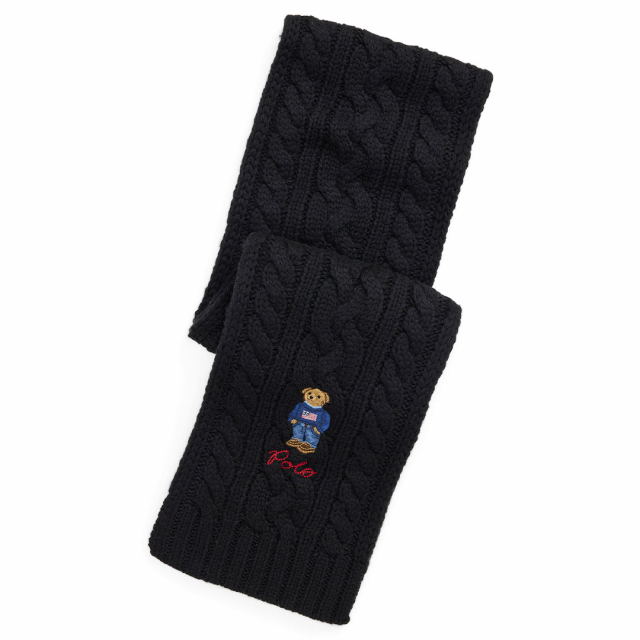 POLO RALPH LAUREN(ポロ ラルフ ローレン)POLOベア マフラー BLACK