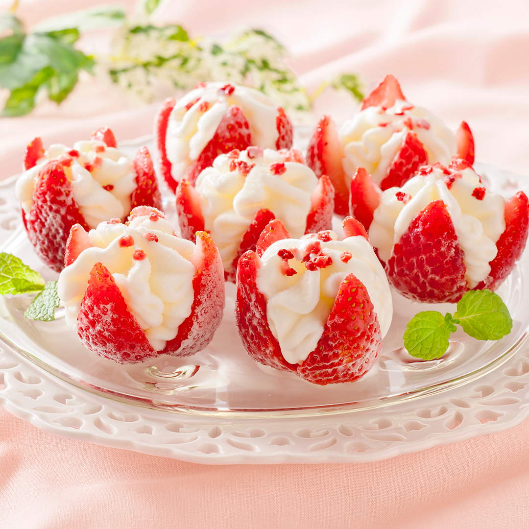 博多あまおう 花いちごのアイス (10個入) [CONCENT]コンセント