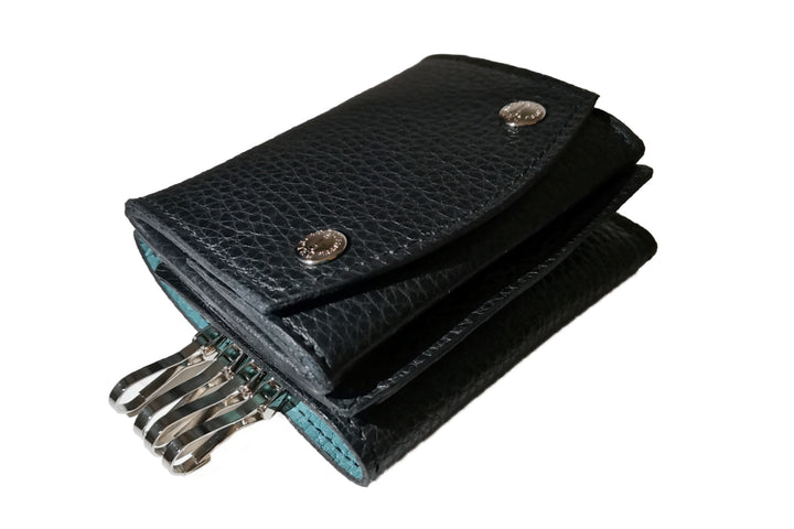 チェレリーニ ◇ キーケース財布 ◇ ALCE NERO×AZZURRO / ブラック
