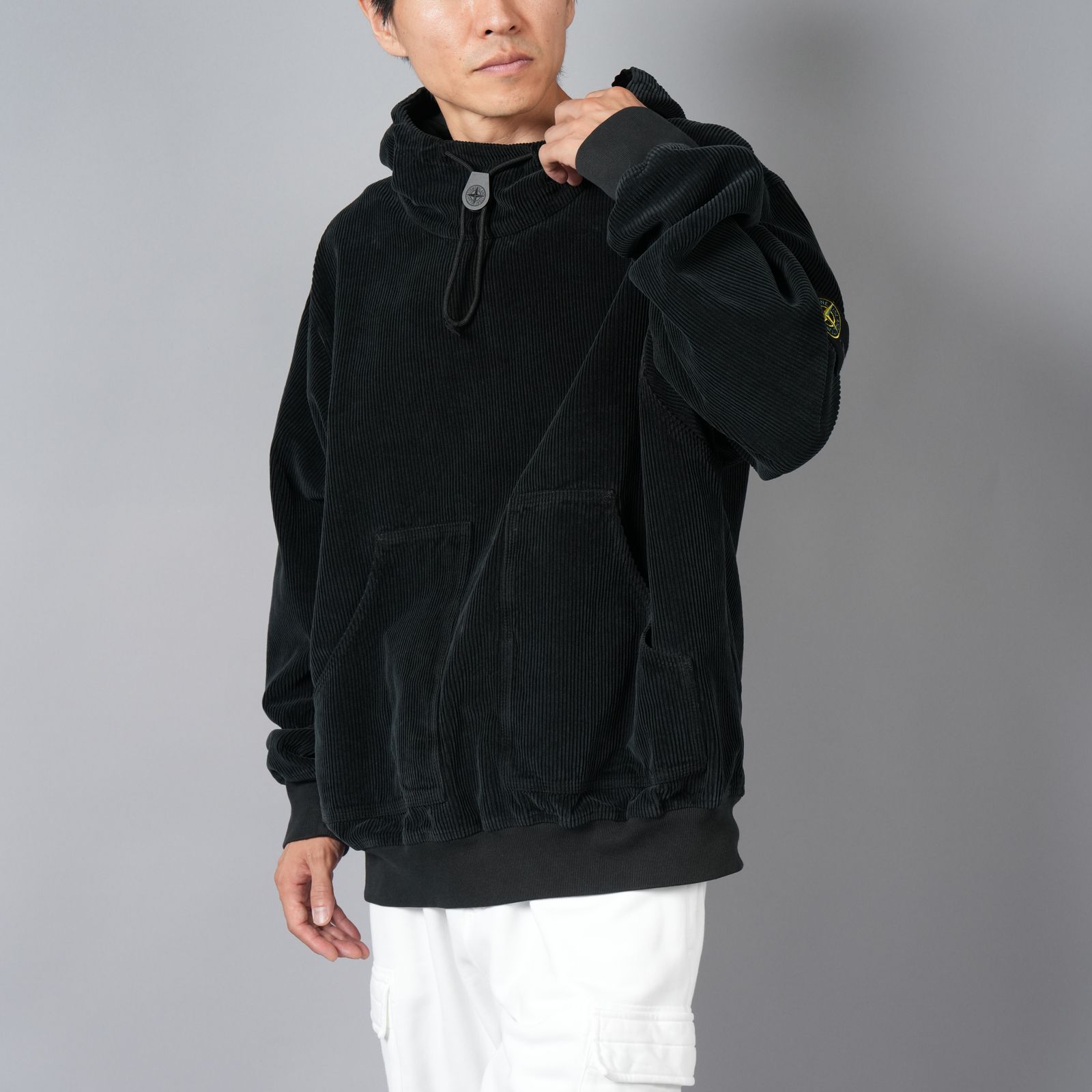 STONE ISLAND - 12106 ORGANIC COTTON CORDUROY 800 FROST FINISH