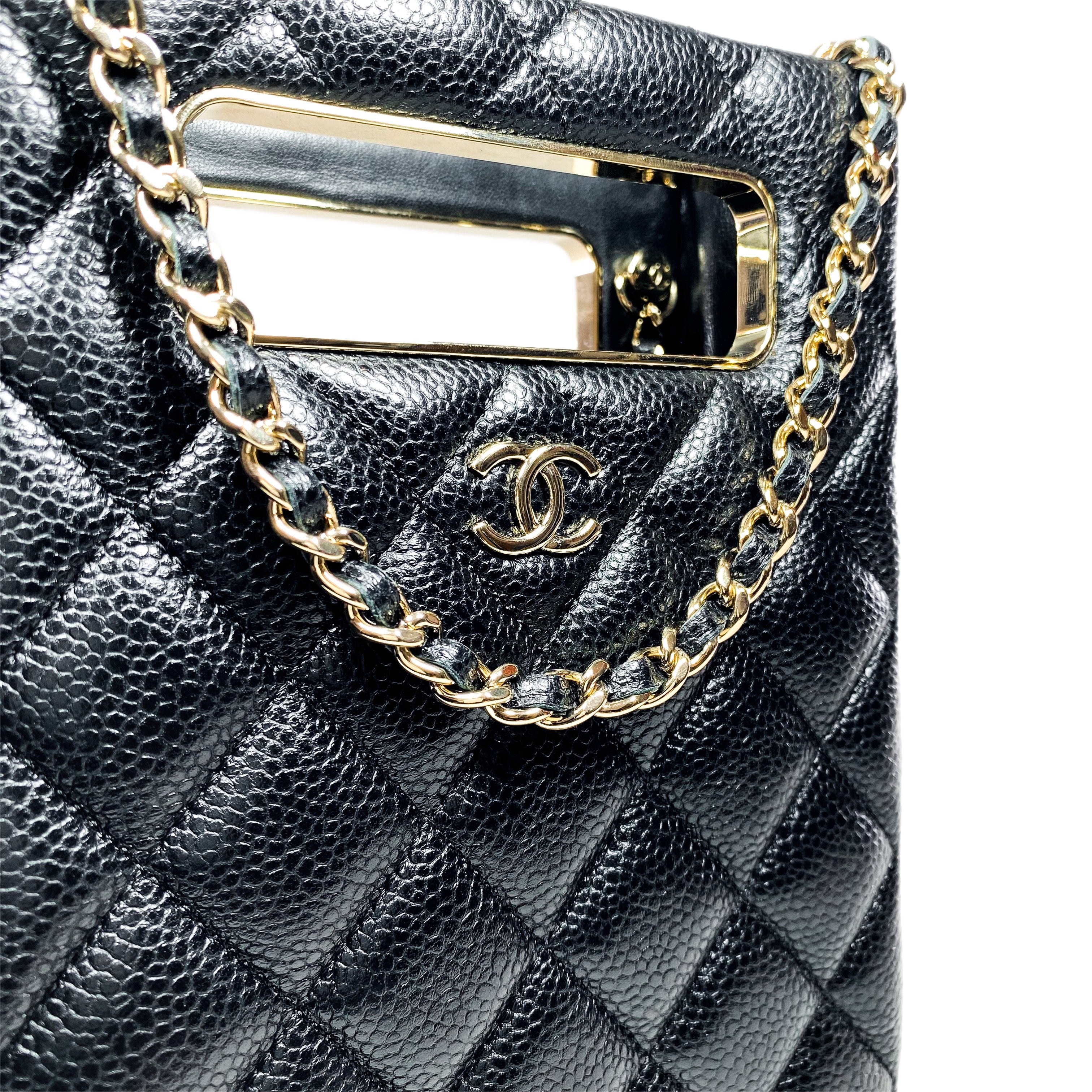 Chanel Black Quilted Caviar Evening Box Bag – Consign of the Times ™