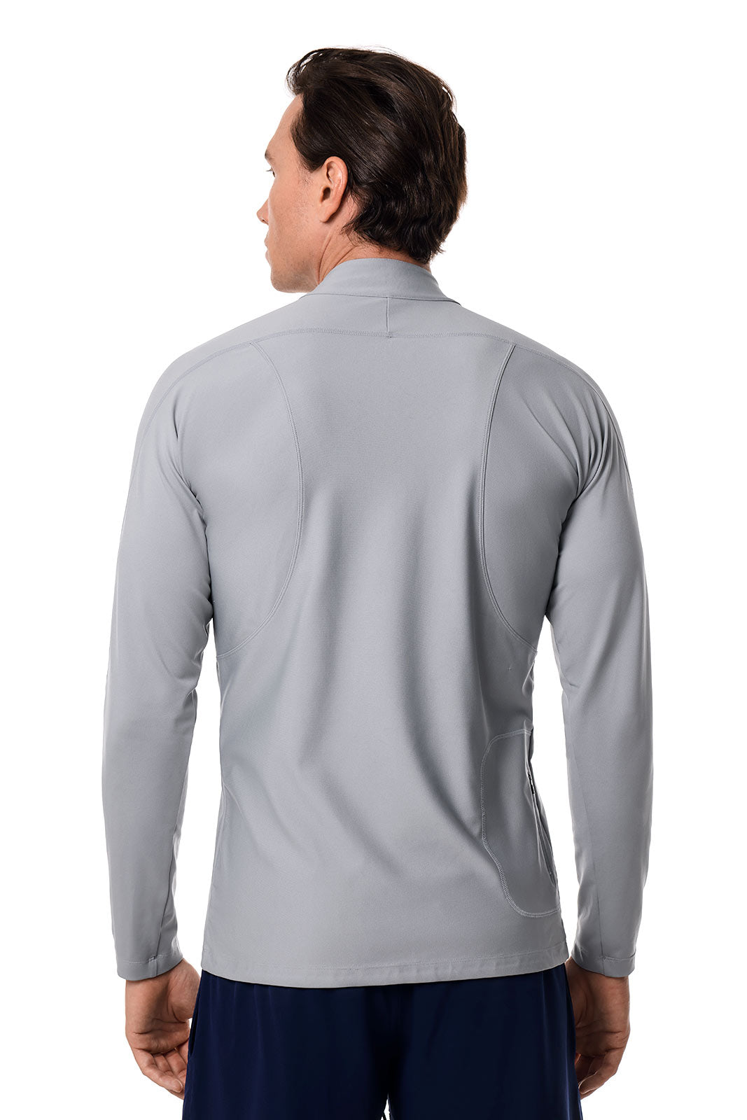 Men's Nocona Zip Rash Guard | Slate UPF 50+