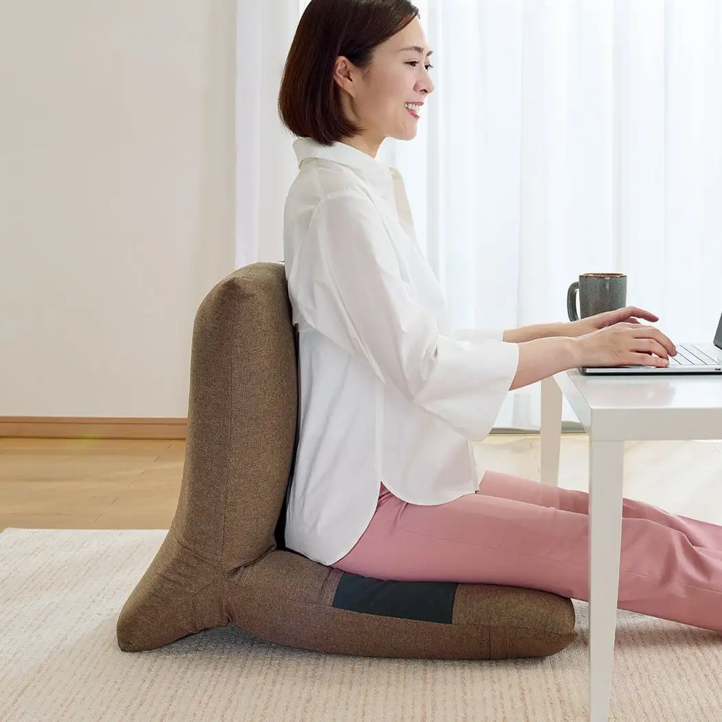 ディノス 通販生活 楽座椅子 低座椅子 グレー 座椅子 カタログハウス イス