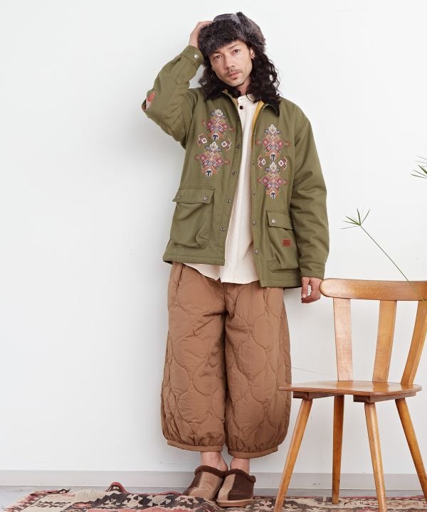 キャルトメンズアウター【Amina×grn】(KHAKI): 『チャイハネ』公式通販