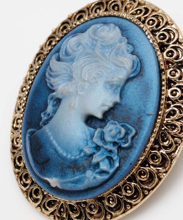 カメオ ブローチ 猫柄カメオ ブローチ | BIJOUX KIQUE