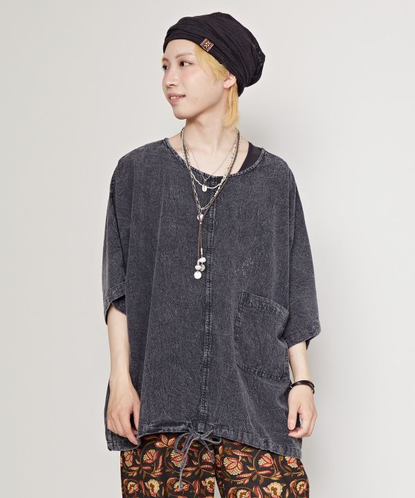 アシッドムジメンズTOP(BLACK): 『チャイハネ』公式通販