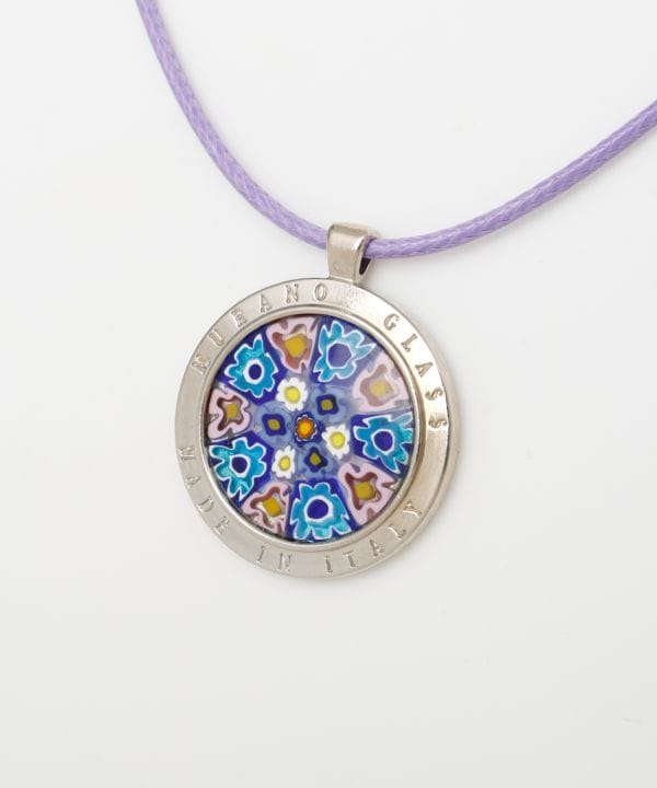 ベネチアンガラス】ラウレッタネックレス(PURPLE ASSORT): 『欧州航路』