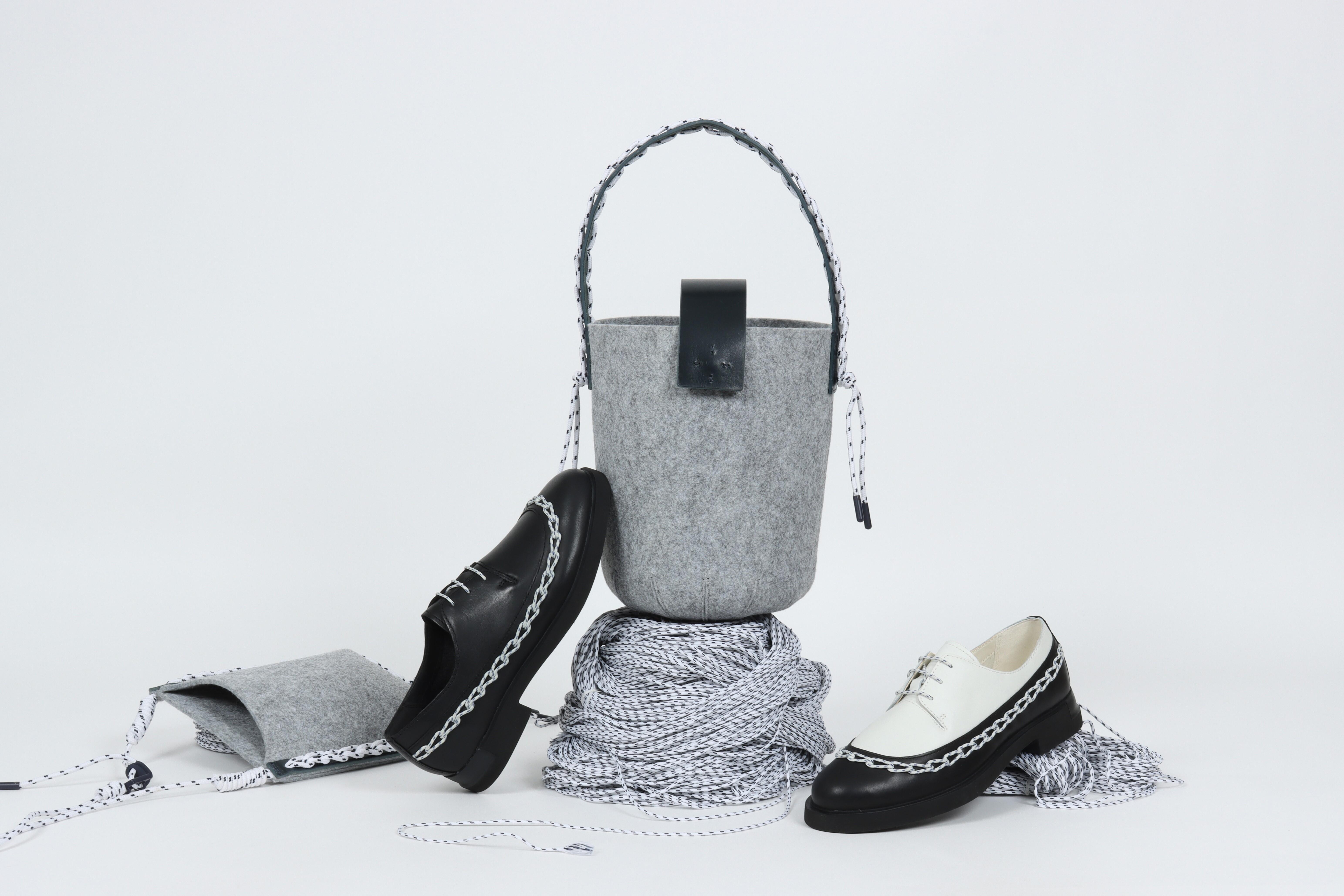 【極美品】カンペール イマン ブラック ホワイト レザー ミントデザインズ 限定 CAMPER(カンペール)」×「mintdesigns(ミントデザインズ)」<br>待望の第