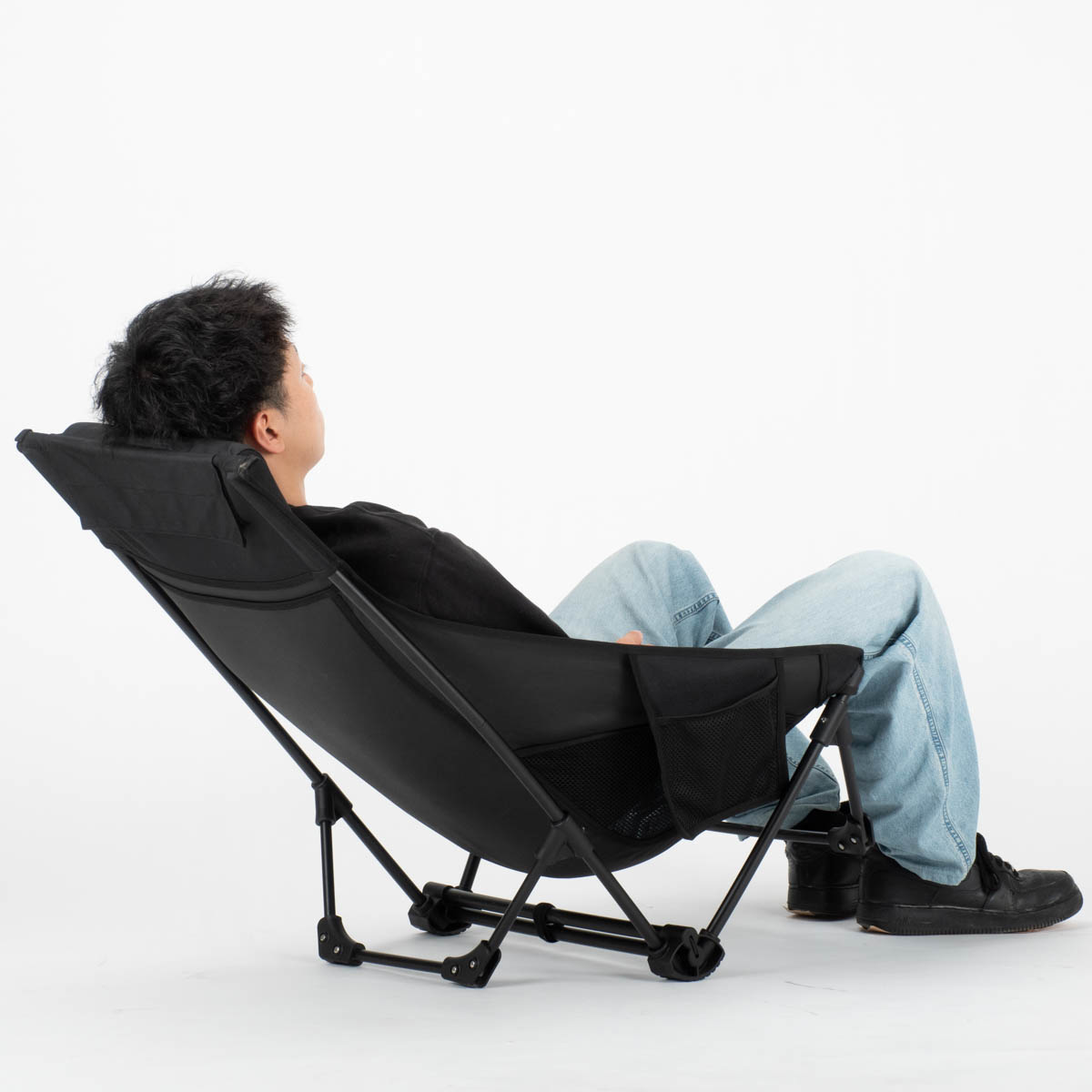 トレッカー グランドリクライニングチェア（ブラック） - アウトドア