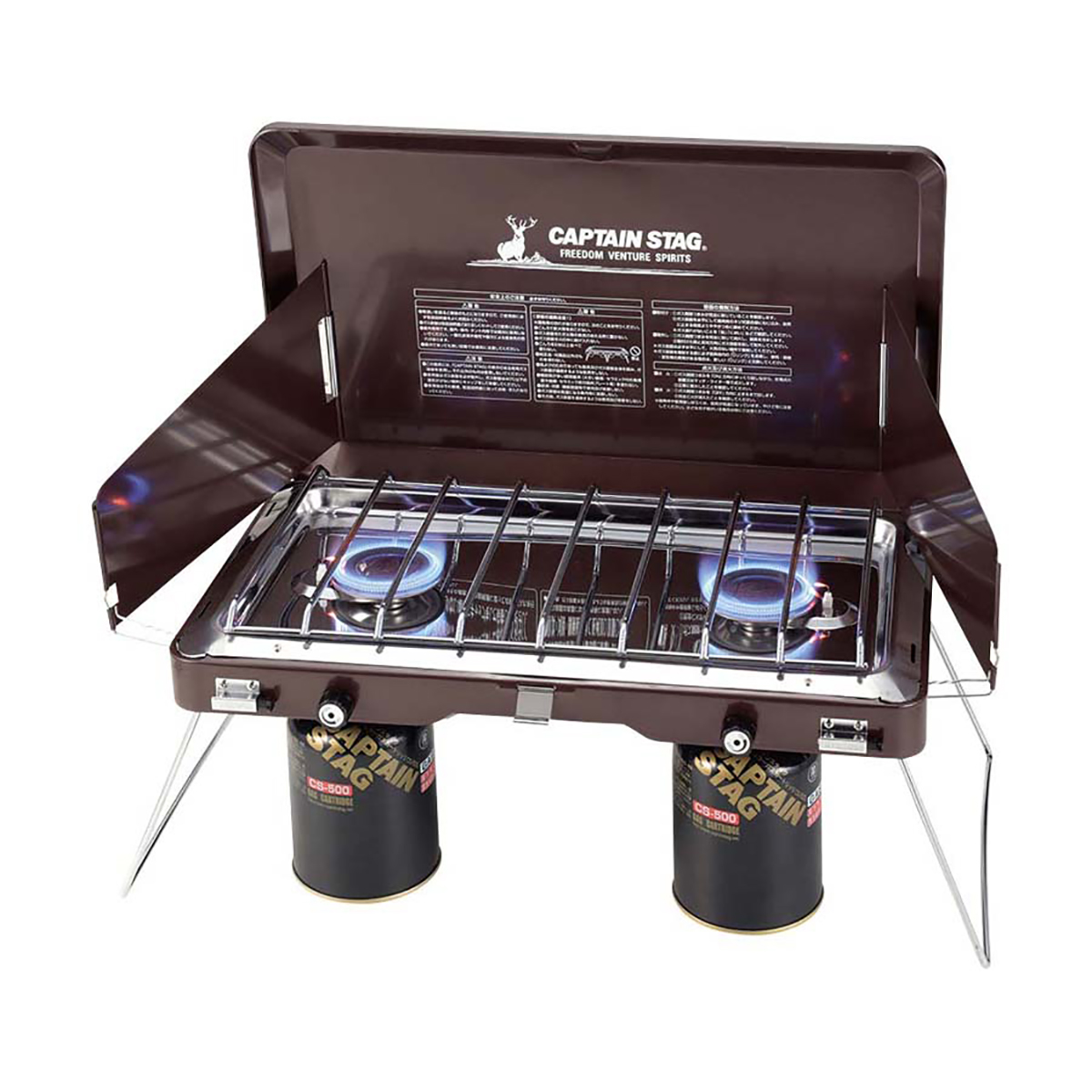 エクスギア ガスツーバーナーコンロ - アウトドア・キャンプ用品