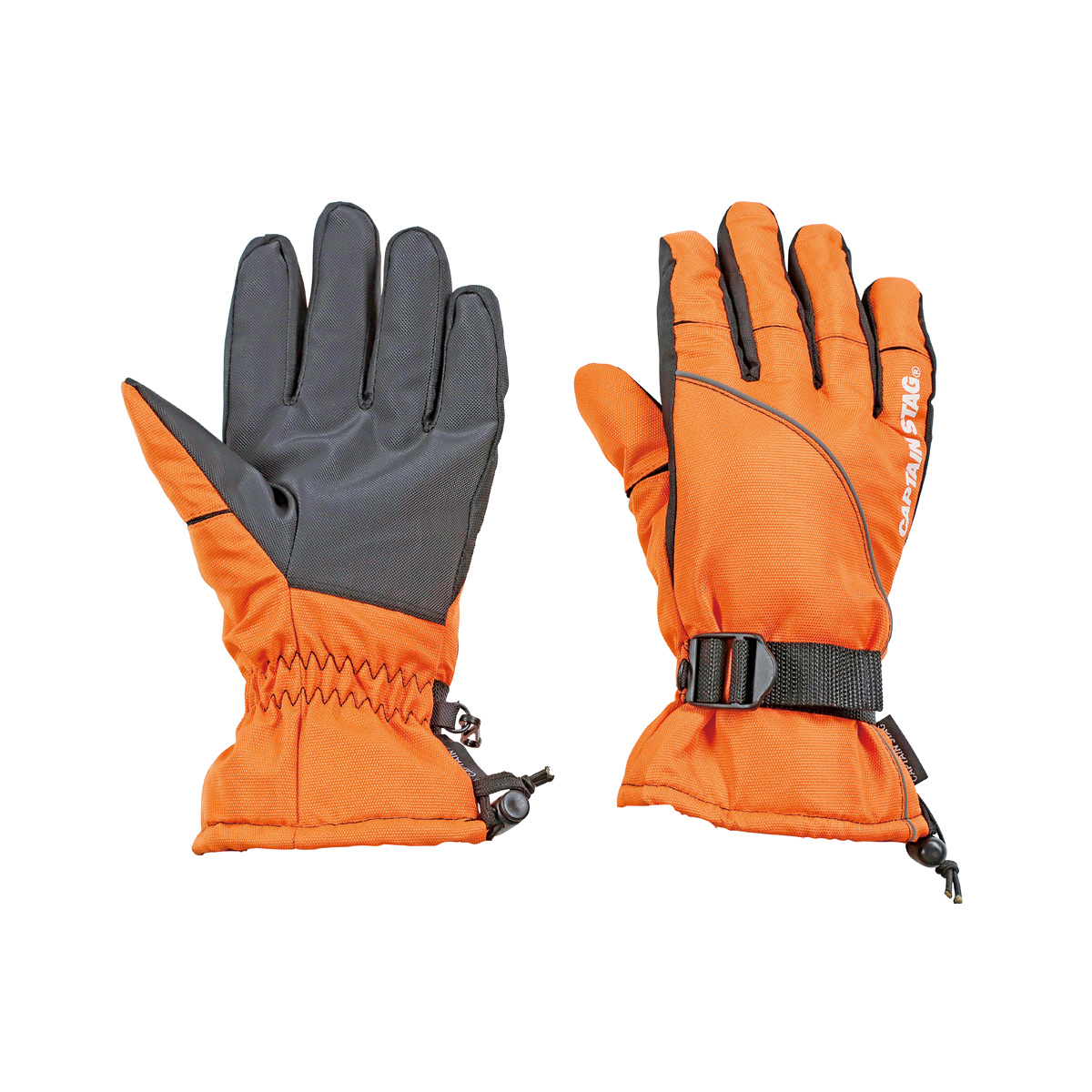 防水・防寒グローブ 3D （オレンジ×ブラック）〈S〉 - アウトドア