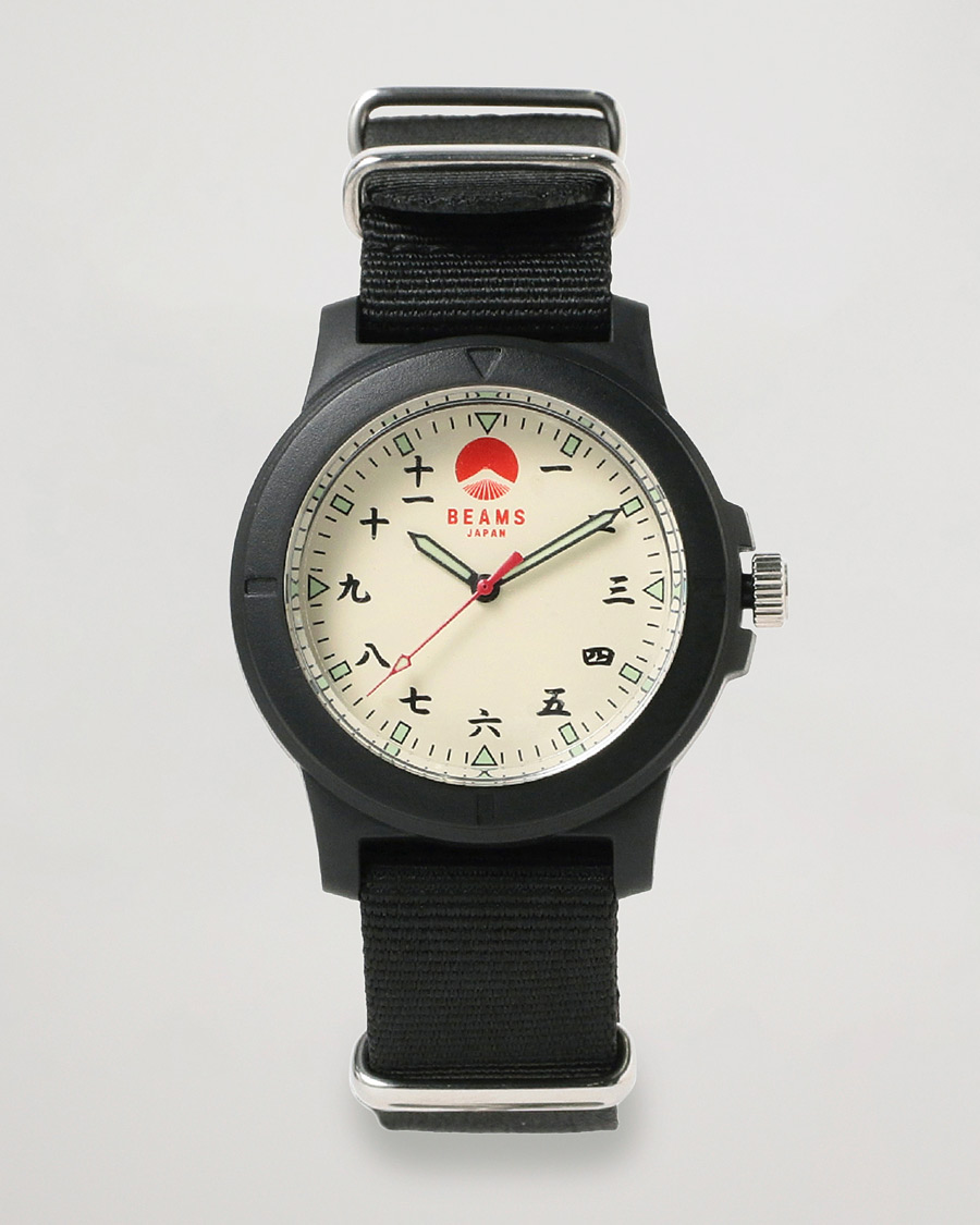 Beams Japan Kenji Wrist Watch Black at CareOfCarl.com